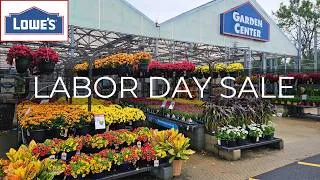 Thumbnail: What’s New at Lowe’s Garden Center. Fall Plants & Labor Day Sales 2026