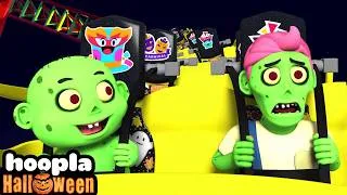 Thumbnail: Zombies on a Rollercoaster Ride | Halloween Songs For Kids | Hoopla Halloween