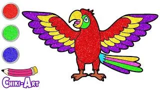 Thumbnail: Colorful Parrot Step By Step Drawing | Easy Drawing For Kids