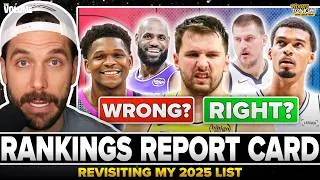 Thumbnail: Grading my 2025 NBA Player Rankings: Who I got WRONG & RIGHT
