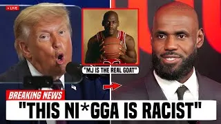 Thumbnail: Donald Trump says maybe LeBron is racist after signing with 76ers & calls MJ GOAT!