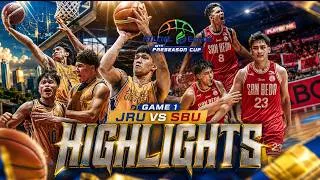 Thumbnail: ANG LAKAS NG JRU! SAN BEDA DI NAKAPALAG SA DEPENSA NG HEAVY BOMBERS! MVP MODE SI CHRIS HUBILLA!