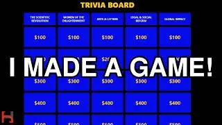 Thumbnail: I Built a Custom Trivia Game for Teachers!