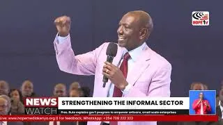Thumbnail: Pres. Ruto explains gov't program to empower artisans, small scale enterprises