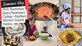 Thumbnail: ☀️FEW RANDOM summer Days:SUMMER CAMP,Whats Going on,Indian Dinner Menu for Guest,Indian Mom Routine