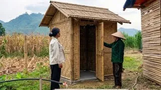 Thumbnail: single mom.Using simple materials, they built a bathroom.