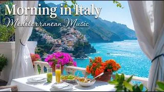 Thumbnail: Italian Morning Coffee Vibes ☕🌊 Chill Mediterranean Music & Scenic Amalfi Coast & Lake Como 4K