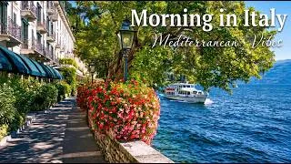 Thumbnail: Morning Coffee in Italy ☕ Relaxing Mediterranean Music & Lake Como Vibes 4K 🌊