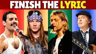 Thumbnail: Finish the Lyrics: ROCK Edition 🎸 | 40 Legendary Rock Songs Quiz