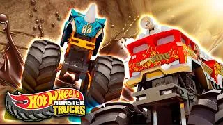 Thumbnail: 5 Alarm's Mudboarding Challenge! 💥 | Hot Wheels Monster Trucks