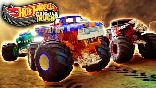Thumbnail: ⛰️ The Secret Beneath Chaos Mountain! | Hot Wheels Monster Trucks