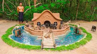 Thumbnail: Puppies React to Their New Luxury Clay House with Fish Pond