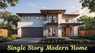 Thumbnail: Single Story Modern Home Plans | Stunning Ranch House Designs & Contemporary Living