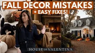 Thumbnail: Fall Decor trends to avoid + easy & budget friendly fixes!