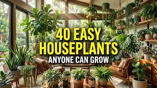 Thumbnail: 40 EASY Plants That ANYONE Can Keep Alive Inside (Super Low Maintenance)