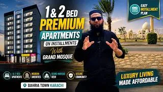 Thumbnail: 1 & 2 Bed Premium Apartments on Installments | Grand Mosque Facing | Bahria Town Karachi