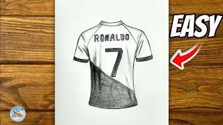 Thumbnail: How to draw Cristiano Ronaldo jersey cr7  | Easy step by step Ronaldo FIFA cup drawing tutorial