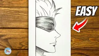 Thumbnail: How to draw Gojo satoru || Easy Gojo drawing tutorial for beginners step by step || anime drawing