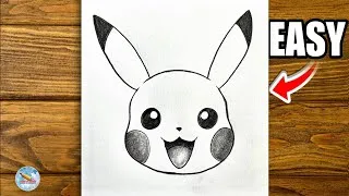 Thumbnail: How to draw Pikachu || Easy pikachu drawing tutorial for beginners || how to draw anime step by step
