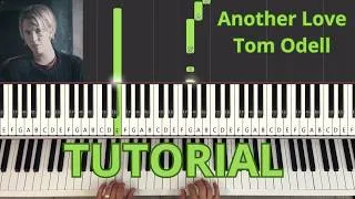 Thumbnail: "Another love"-Tom Odell - very easy piano tutorial with deailed explanation, Synthesia, sheet music