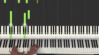 Thumbnail: "Time"- Hans Zimmer ("Inception") - piano tutorial with deailed explanation, Synthesia, sheet music