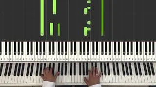 Thumbnail: "Time" by Hans Zimmer, played on the piano, with Synthesia & sheet music, from the movie "Inception"