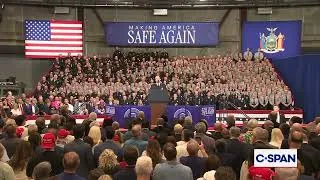 Thumbnail: Rabbi Elie Weinstock prayer before President Trump remarks Police Academy in Long Island, New York