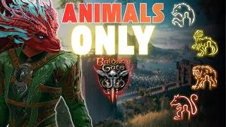 Thumbnail: Playing Baldur's Gate with ONLY ANIMALS