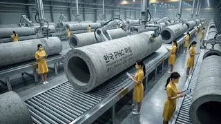 Thumbnail: Process of Casting Giant Foundation Pillars | Advanced Korean PHC Factory