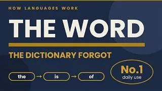 Thumbnail: The Word You Use Every Day And Cannot Define | How Languages Work #16