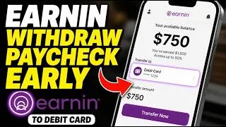 Thumbnail: How to withdraw paycheck early with EarnIn and transfer to debit card - Step By Step