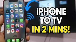 Thumbnail: iPhone ko TV Se Kaise Connect Kare 2025 | No WiFi, No App, Screen Mirroring Trick!