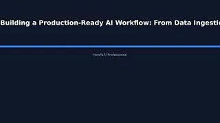 Thumbnail: "Building a Production-Ready AI Workflow: From Data Ingestion to Model Deployment and Moni - HowToAI