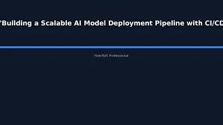 Thumbnail: "Building a Scalable AI Model Deployment Pipeline with CI/CD Integration for Production-Re - HowToAI