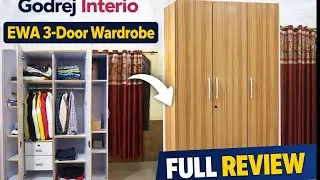 Thumbnail: Godrej Interio EWA 3-Door Wardrobe Review | Wooden Almirah Unboxing & Storage Test