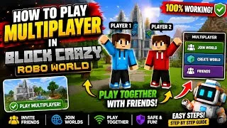 Thumbnail: How to Play MULTIPLAYER in Block Crazy Robo World | Play With FRIENDS 2026