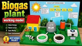 Thumbnail: biogas plant working model for science exhibition - diy - howtofunda - inspire award project