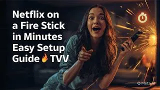 Thumbnail: Netflix on a Fire Stick in Minutes  Easy Setup Guide 🔥📺