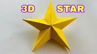 Thumbnail: DIY 3D Star Christmas Decoration 🎄 | Easy Paper Craft Tutorial ⭐