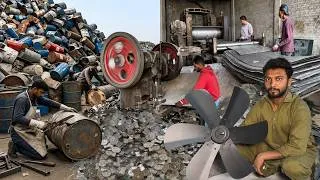 Thumbnail: Incredible Process of Making High Quality Fan Blades from Rusty Oil Drums In Factory | How It's Made