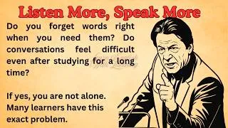 Thumbnail: Listen More, Speak More || Graded Reader || Improve Your English || Listen And Practice || English