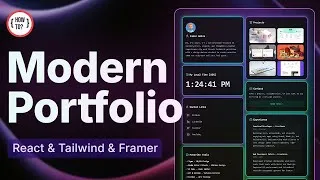 Thumbnail: Build a Modern Portfolio Website with React, Tailwind & Framer Motion | Full Tutorial