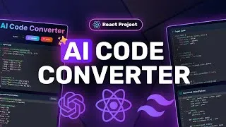 Thumbnail: Build an AI Code Converter App with React, Tailwind & Puter.js | Complete Tutorial
