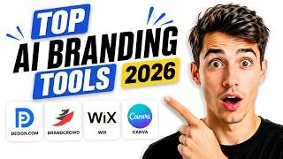 Thumbnail: Top AI Branding Tools 2026  - Design.com, BrandCrowd, Wix, Canva