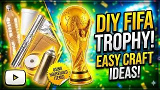 Thumbnail: You won't believe this easy FIFA Trophy 2026 craft! ✨😱🏆