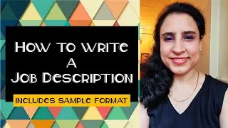 Thumbnail: How to write a Job Description (Includes sample format)