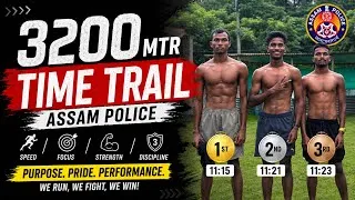 Thumbnail:  Kya Aap 3200m 11:15 Mein Bhaag Sakte Ho? 😱 | Assam Police Time Trial | #assampolice #running