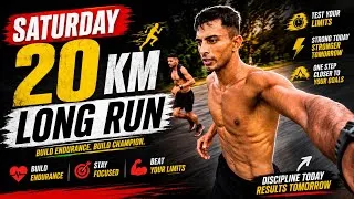 Thumbnail: Saturday 20 KM Long Run 🏃‍♂️ | Easy Zone 2 Run #running #run #runner #assampolice 