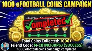 Thumbnail: 1000 Free eFootball Coins Campaign Completed🔥🔥🔥All Rewards Recieved #efootball2026