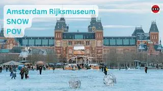 Thumbnail: Amsterdam Snow Walk 4K | Rijksmuseum POV + Street Photography